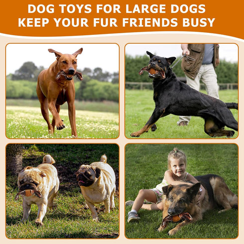 Dog Chew Toys for Aggressive Chewers Large/Medium Breed, Super Chewer Dog Toys, Indestructible Dog Toys, Interactive Dog Toys, Tough Dog Toys to K...