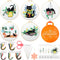 5 Sets Embroidery Starter Kit with Black Cat Patterns and Instructions, DIY Adult Beginner Cross Stitch Embroidery Kits, Including 2 Plastic Embro...