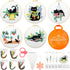 5 Sets Embroidery Starter Kit with Black Cat Patterns and Instructions, DIY Adult Beginner Cross Stitch Embroidery Kits, Including 2 Plastic Embro...