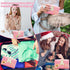 Personalized Inital Preppy Makeup Bag Set with Zipper, Monogram Waterproof Travel Cosmetic Bag for Women, Cute Preppy Patch Toiletry Bag for Trave...