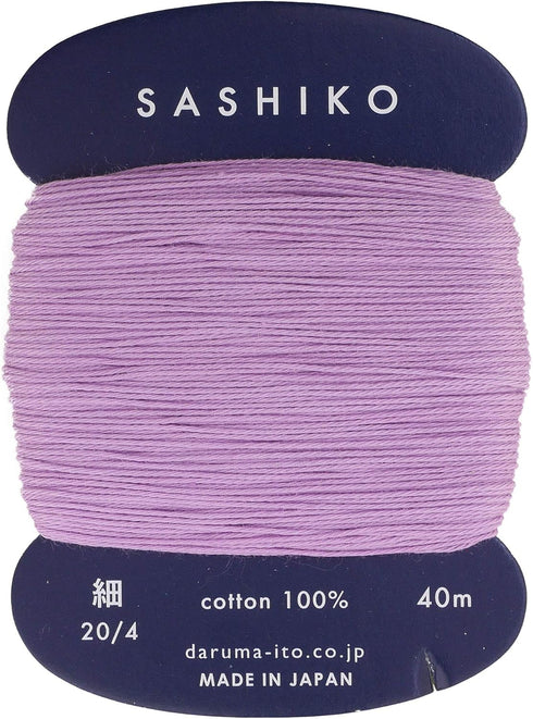 Sashiko Thread Thinner Weight 40m Col. 210 -Plum- Japanese Embroidery & Quilting by Yokota...