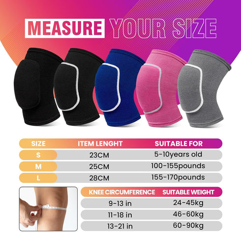 Volleyball Knee Pads,Knee Pads for Women,Men,Kids,Girls,Knee Brace for Basketball Volleyball Football Dance Yoga Tennis Running Cycling Workout Cl...