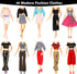 New Modern Doll Clothes and Accessories - 39 Items Gift Set , 10 Sets Modern Series Fashion Outfit Include 5 Dresses, 5 Top 5 Pants and 3 Swimsuit...