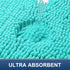 Smiry Luxury Chenille Bathroom Rugs 24x16, Extra Soft and Absorbent Shaggy Bath Mat, Machine Washable, Non-Slip Plush Carpet Runner for Tub, Showe...