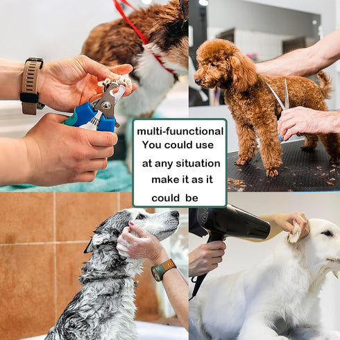 Pet Dog Grooming Arm Accessories - Pet Dog Grooming Belly Straps with Connector Pet Dog Grooming Loops Dog Loop Nylon Restraint Noose Adjustable F...