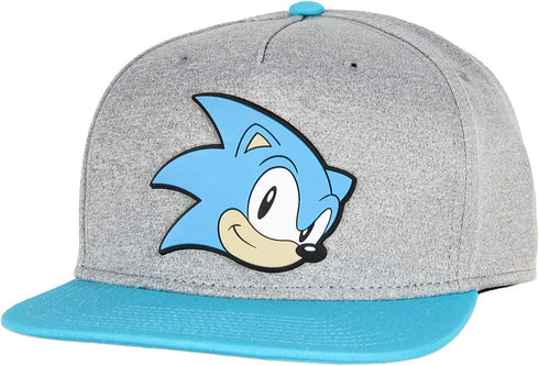Bioworld Sonic The Hedgehog Face Snapback Youth Hat Gray...