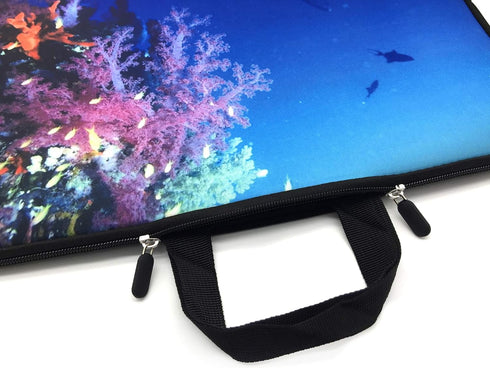 15-15.6 Inch Laptop Sleeve Case Handle Bag Neoprene Cover (Coral)...