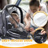 Car Seat Rain Cover Universal, Food Grade EVA, Waterproof Weather Shield for Infant Car Seat with Storage Bag, Baby Car Seat Stroller Rain Cover F...