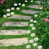 20 Pcs Daisy Garden Stakes Decormetal White Daisy Flower Garden Stakes Iron Crafts, Hand Forged Plant Pick Water Proof Metal Flower Stick Décor fo...