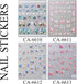 Butterfly Nail Art Stickers Decals Butterfly Nail Decals 3D Self Adhesive Nail Stickers Aurora Spring Red Pink Blue Designs Nail Art Supplies for ...