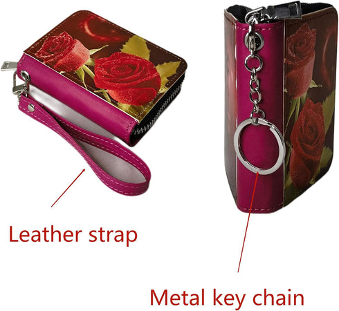 Sublimation Small Coin purse Women's Wallet Leather Coin credit Card holder Diy Craft (Pink2)...