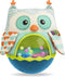 B. toys- B. baby- Owl Be Back- Baby Toy- Crawling- Tummy Time- Sensory & Musical Toy for Babies- Wobbling Toy with Colorful Balls – 6 Months...