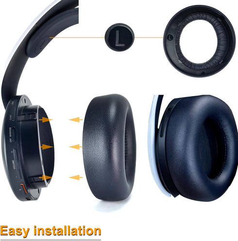 PS5 Ear Cushion - defean Replacement Ear pads pillow Cover Compatible with Sony ps5 Wireless headphone, PULSE 3D Wireless Headset, Softer Protein ...