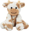 Hopearl Adorable Plush Cow Toy Floppy Dairy Cattle Soft Stuffed Animal Cute Birthday for Boys Girls Kids Toddlers, Light Brown, 9''...