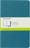 Moleskine Cahier Journal, Soft Cover, Large (5" x 8.25") Plain/Blank, Brisk Blue, 80 Pages (Set of 3)...