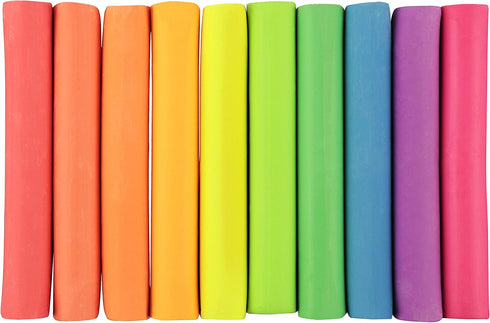 Soho Urban Artist Soft Pastels Set of 10 Bright Fluorescent Neon Colors, Vibrant Pastel Sticks for Art, Drawing, Blending, Layering, Shading...