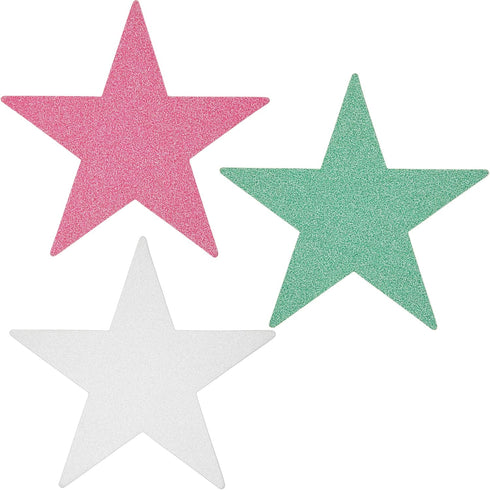 Bright Creations Glitter Star Cutouts for Bulletin Board, Crafts, Classrooms (6 Colors, 60 Pack)...