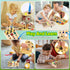 Montessori Busy Board,Montessori Toys for 1-3 Years Old,Baby Sensory Board,Preschool Learning Activities,Wooden Toys for Toddler,Christmas & Birth...