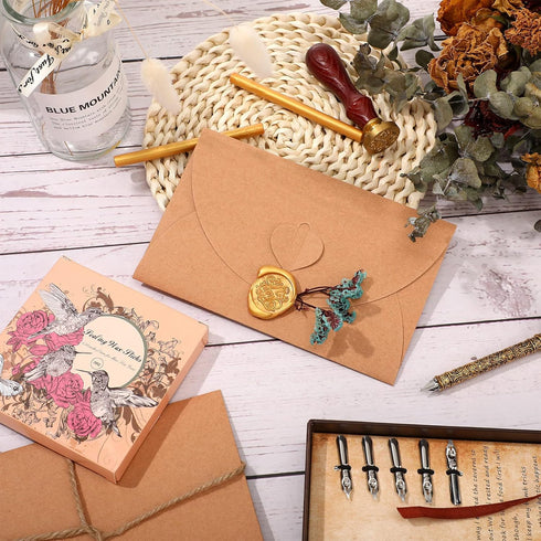 Containlol 24 Pcs Glue Gun Sealing Wax Sticks for Wax Seal, Mini Envelope Glue Gun Sealing Wax for Wedding Invitations, Cards Envelopes, Snail Mai...