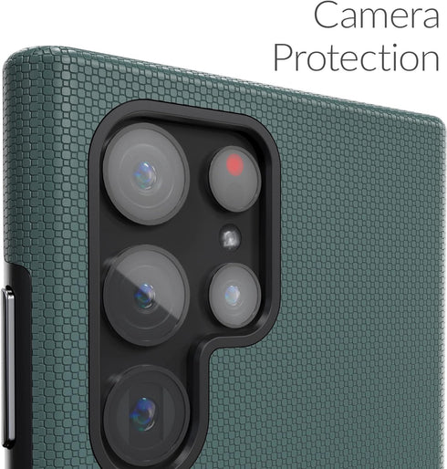 Crave Dual Guard for Samsung Galaxy S22 Ultra, Forest Green, Cellular Phone Case, Shockproof Protection, Dual Layer, TPU/PC...
