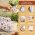 Maison d' Hermine 100% Cotton Oven Mitt & Pot Holder Set (7.5"x13" & 8"x8") Heat Resistant BBQ Cooking Gloves with Loop, Grilling, Kitchen, Handli...