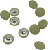 Green Fabric Cloth Covered with Metal Shank Round Buttons for Suits Gowns Blouses Shirts DIY Sewing 18mm(3/4 Inch) 10Pc...