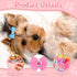 100 Pieces Dog Bows Cute Dog Puppy Hair Bows Multicolor Girl Dog Accessories Small Dog Hair Bows Bowknot Puppy Bows with Strong Rubber Bands and R...
