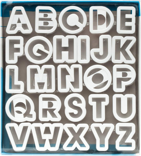 Ateco Alphabet Cookie Cutter Set,White 2-Inches...