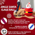 Christmas Dog Toys - Santa Claus Toys for Dog, Dog, Jingle and Rope Santa Xmas Toy for Small Medium Large Puppy, Tug of War & Fetch Play...