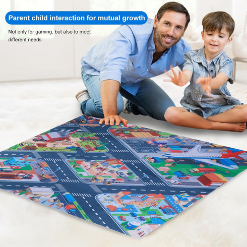 Houkiper Kids Carpet Playmat Rug, Multiple Themes Play Mat Felt Cloth Kids Rugs Foldable Anti Slip Kids Rug for Playroom Kids Play Rug Toys Kids C...