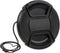 Fotodiox Inner Pinch Lens Cap, Lens Cover with Cap Keeper, 86mm...