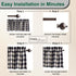 Park Designs Farmhouse Kitchen Valances for Windows - Black & Cream Buffalo Check | Fall Decor Window Valance Curtains | Plaid Curtain Valances fo...