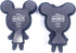 Monogram Disney 2 Piece Magnet Set – Minnie and Mickey Mouse 3D Foam Magnet - Magnet for Refrigerators, Office and Lockers......