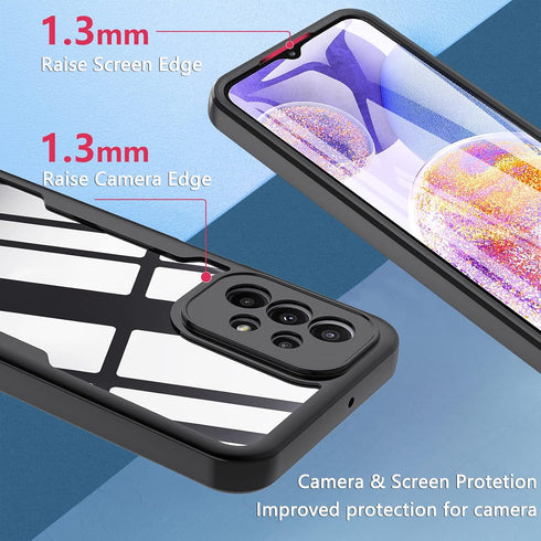 Hensinple Samsung Galaxy A23 5G Case,Galaxy A23 5G Phone Case with Screen Protector, Rugged Protective 360° Full-Body Shockproof Heavy Duty Soft F...
