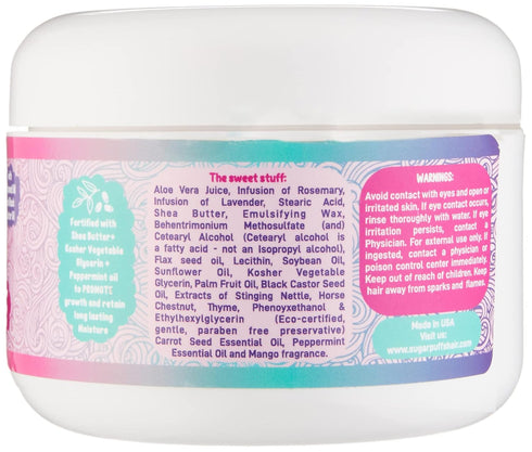 Sugar Puffs Hair Cream for Kids, Natural, Moisturizing, Defining, Enriched with Aloe Vera, Shea Butter, Flaxseed Seed Oils, Cotton Candy Scent, Cu...