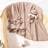 DRESHOW BQUBO Newborn Receiving Blanket Toddler Warm for Girls with Matching Bow Hat and Bow Headband Shower Gift...