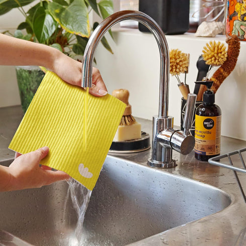 EKOH Swedish Dishcloths for Kitchen - Eco Sponge Cloth - Reusable Absorbent Cleaning Cloths for Washing Dishes - Paper Towel Alternative - Cellulo...