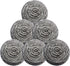 Stainless Steel Scrubber Scrubbing Scouring Pad Magic Eraser Sponges Clean Pot Pan and Broiler Rack Steel Wool for Kitchen Bathroom (6Pcs Metal Sc...