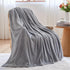 NEWCOSPLAY Super Soft Throw Blanket Grey Premium Silky Flannel Fleece Leaves Pattern Lightweight Bed Blanket All Season Use (Grey, Throw(50"x60"))...