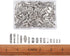 KISSITTY 150pcs/box 15 Style Antique Silver Tibetan Spacer Tube Beads Alloy Metal Charms for Bracelet Necklace Jewelry Making...