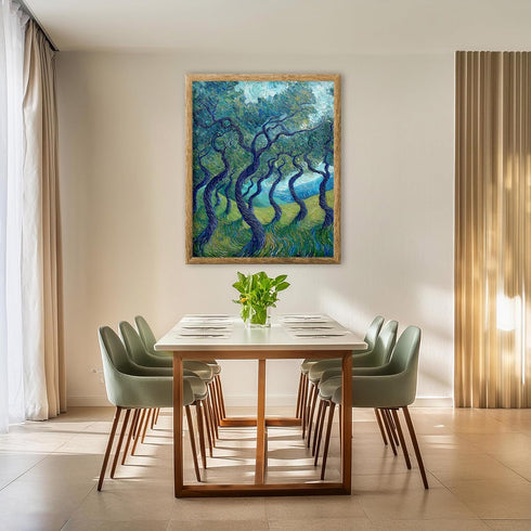 Posterizer 1 pcs-classic oil painting inspired art-wild swirling trees 2-Collectibles & Fine Art-Retro Art-Decor for Home & Office- unframed wall ...