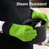 uxcell Silicone Oven Mitts, Heat Resistant Gloves Dutch Pot Holders, Kitchen Hand Protection, Non-Slip Grip Double Oven Gloves, with Hanging Loop,...