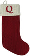 St. Nicholas Square 21-in. Initial Stocking sock " Q " CHRISTMAS...