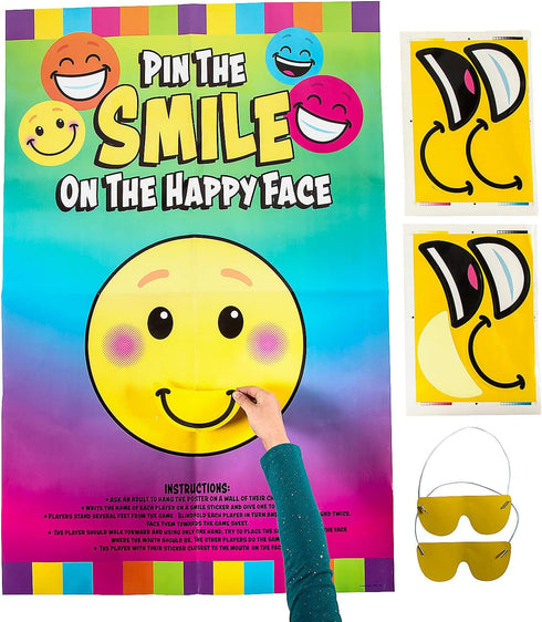 Pin the Smile on the Happy Face Game...