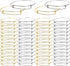 UPINS 60Pcs Expandable Bangle Bracelets DIY Jewelry Making Blank Bracelets Women Adjustable Wire Bracelets, Silver & Gold...