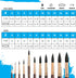 Princeton, Size 8 Artist Neptune, Brushes for Watercolor Series 4750, Round Synthetic Squirrel, Dark Wood...