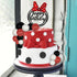 Black Red White Ball Cake Toppers Boho Cake Decorations Polka Dot Bow Cake Topper for Baby Shower Girl Happy Birthday Party Mouse Cake Decoration ...