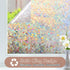 Haton Window Privacy Film, Stained Glass Rainbow Film Decorative Window Clings, Static Cling Sun Blocking Stickers Decals Coverings Tint for Home ...