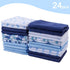 Viviland Baby Washcloths, Super Soft Baby Bath Towels for Newborn 24 Pack, Absorbent Face & Body Wash Cloth for Baby Boy, Whale Bro Pattern, 9 x 9...