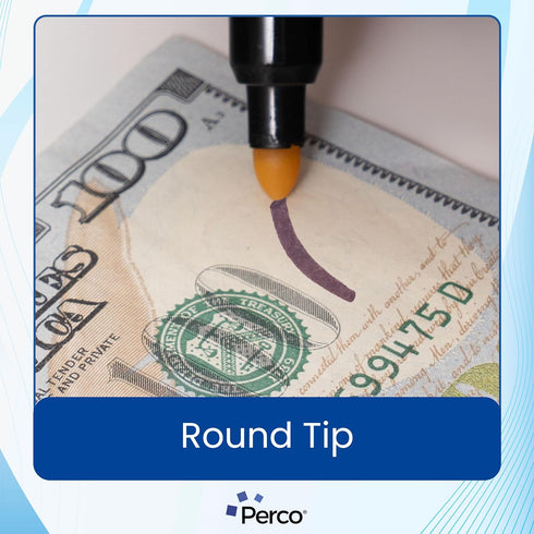 Perco Counterfeit Money Detector Pen - Easy to Use and Reliable Universal Currency Fake Bill Checker for Personal & Commercial Use - Ensures Authe...